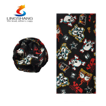 hot new products for 2016 lingshang multifunctional magic outdoor ghost seamless tubular bandana